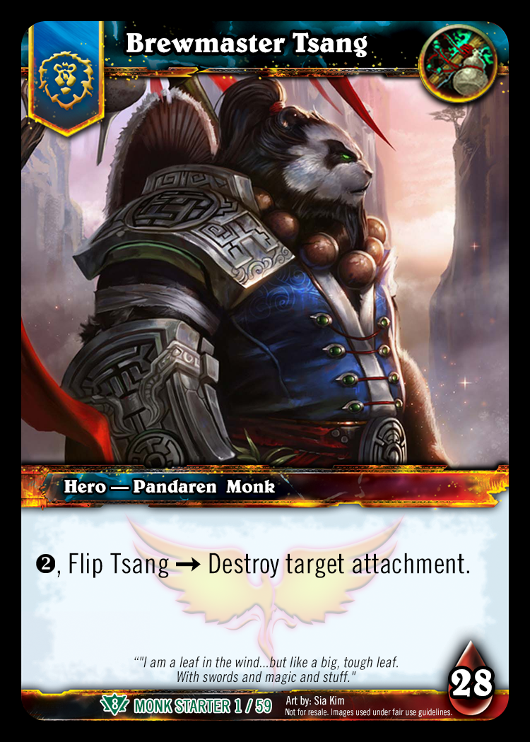 Block 8 Monk Starter Set — World of Warcraft TCG Reborn